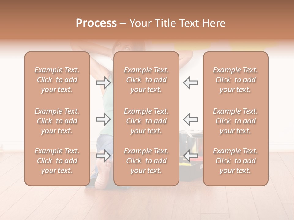 Yellow Young Housework PowerPoint Template