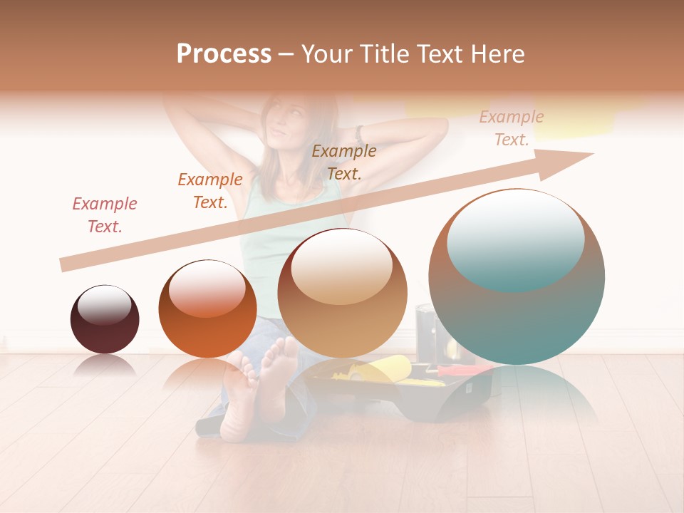 Yellow Young Housework PowerPoint Template