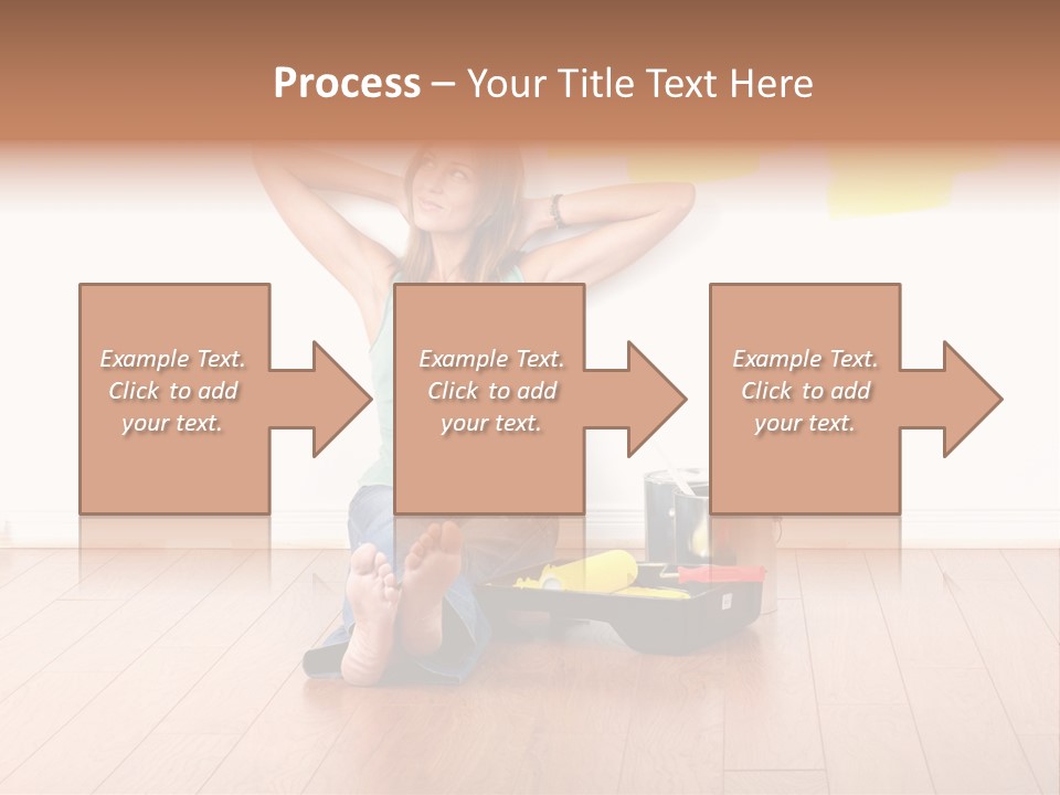 Yellow Young Housework PowerPoint Template