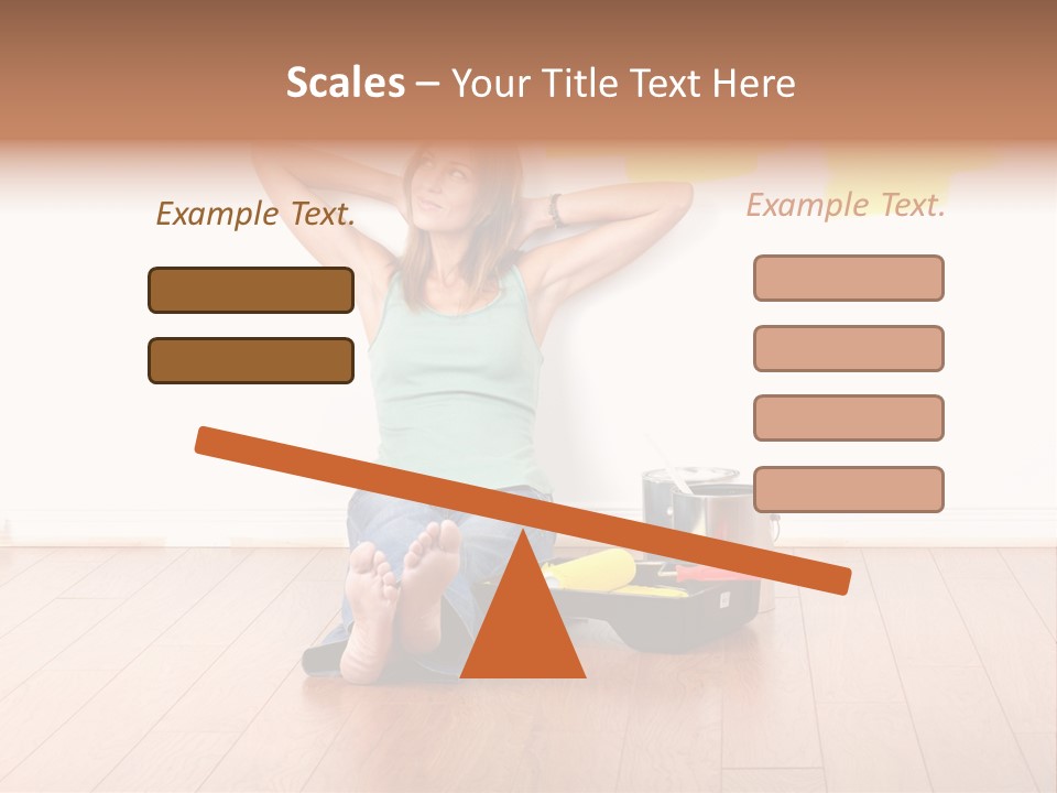 Yellow Young Housework PowerPoint Template