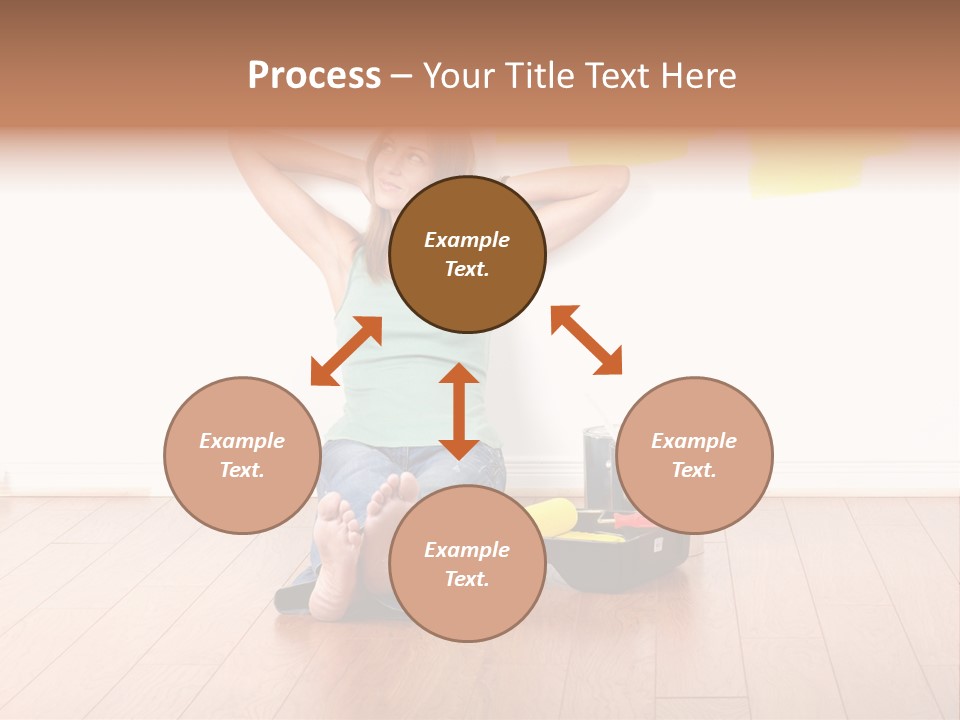 Yellow Young Housework PowerPoint Template
