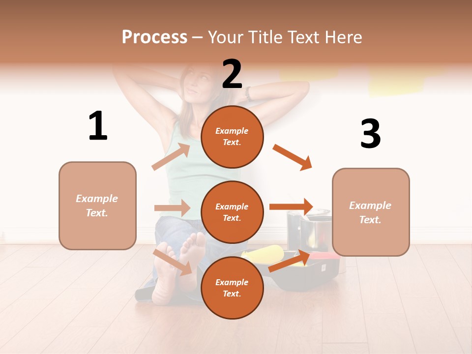 Yellow Young Housework PowerPoint Template