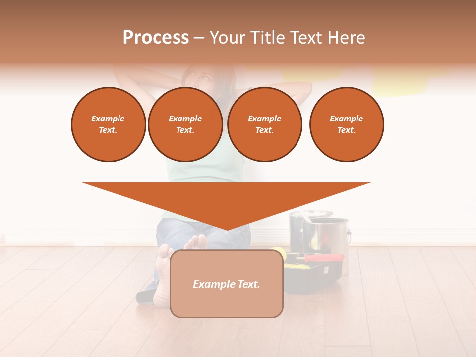 Yellow Young Housework PowerPoint Template