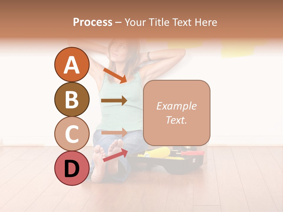 Yellow Young Housework PowerPoint Template