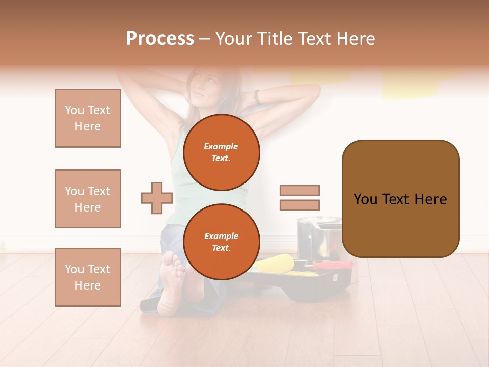 Yellow Young Housework PowerPoint Template