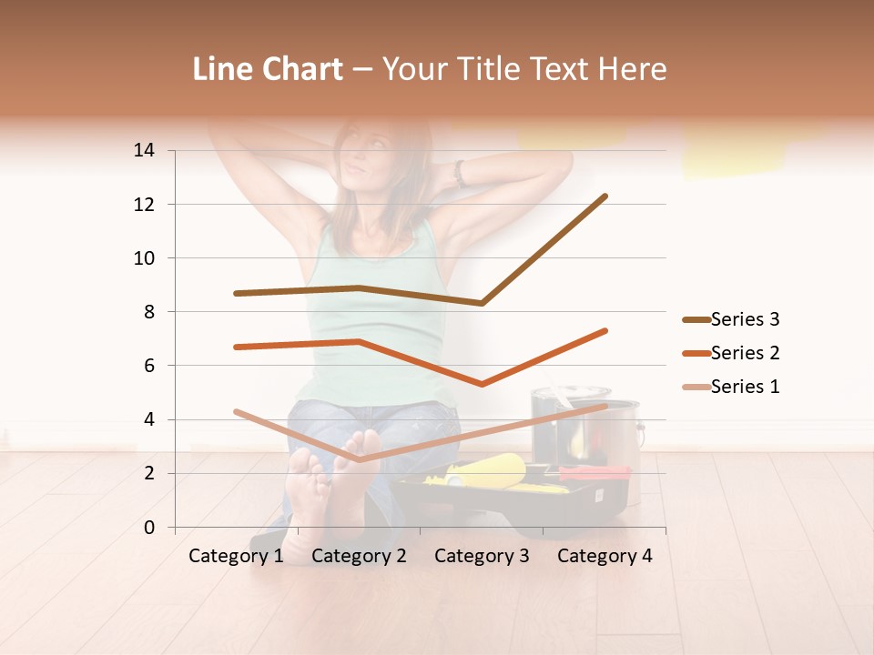 Yellow Young Housework PowerPoint Template