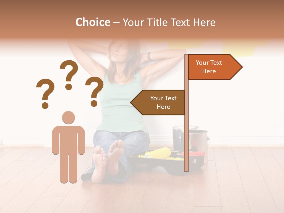 Yellow Young Housework PowerPoint Template