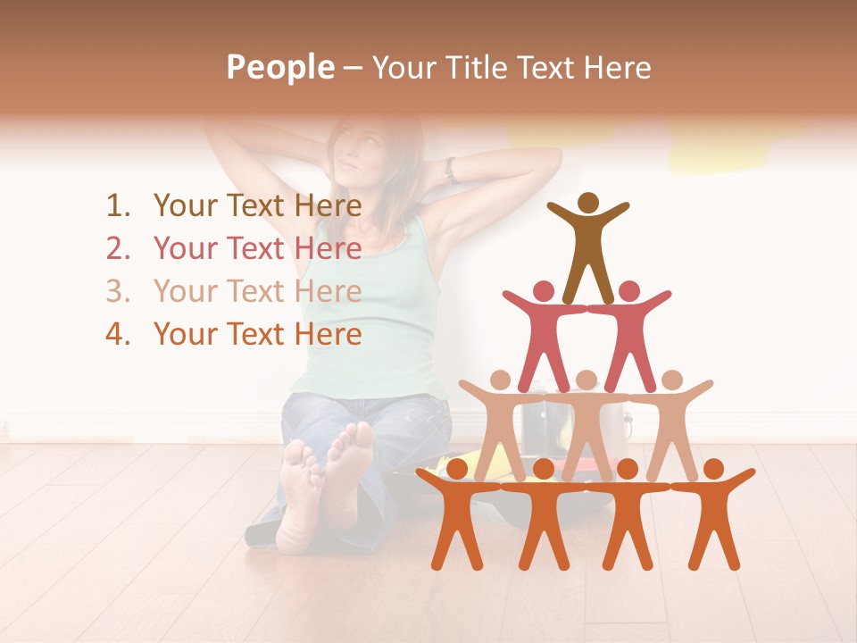Yellow Young Housework PowerPoint Template