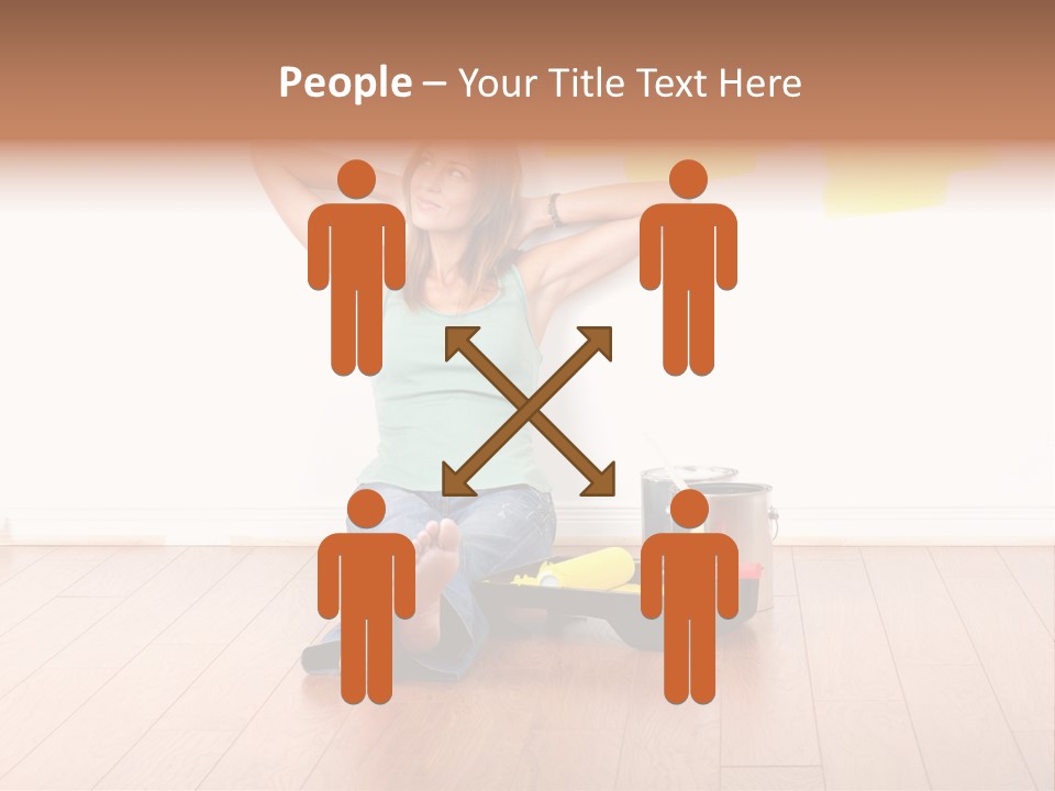 Yellow Young Housework PowerPoint Template