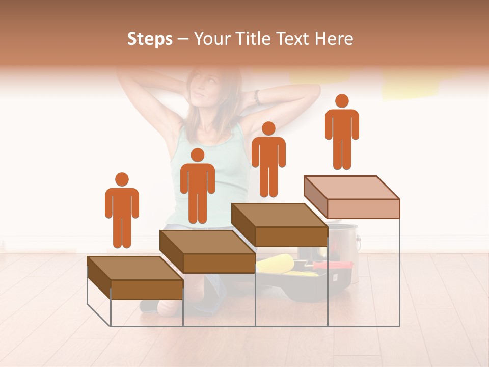 Yellow Young Housework PowerPoint Template