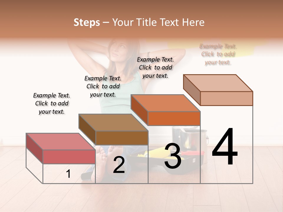 Yellow Young Housework PowerPoint Template
