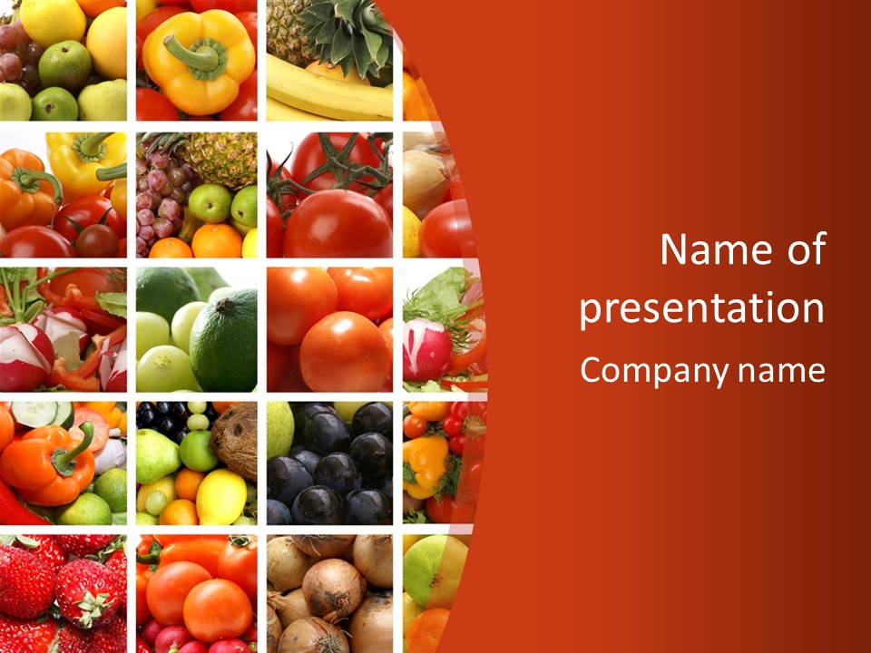 Framework Tomato Green PowerPoint Template