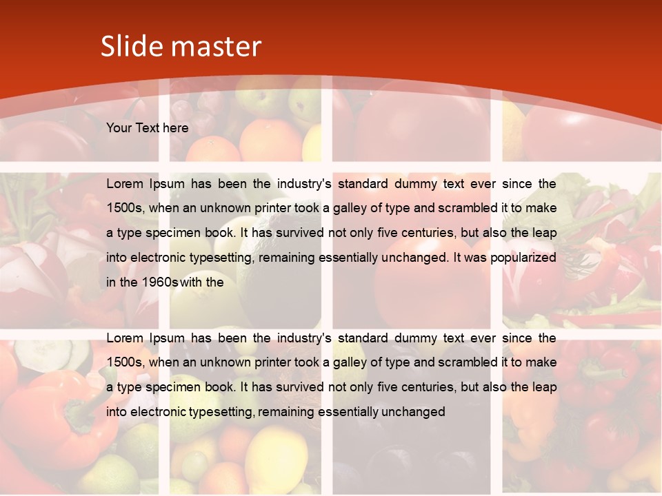 Framework Tomato Green PowerPoint Template