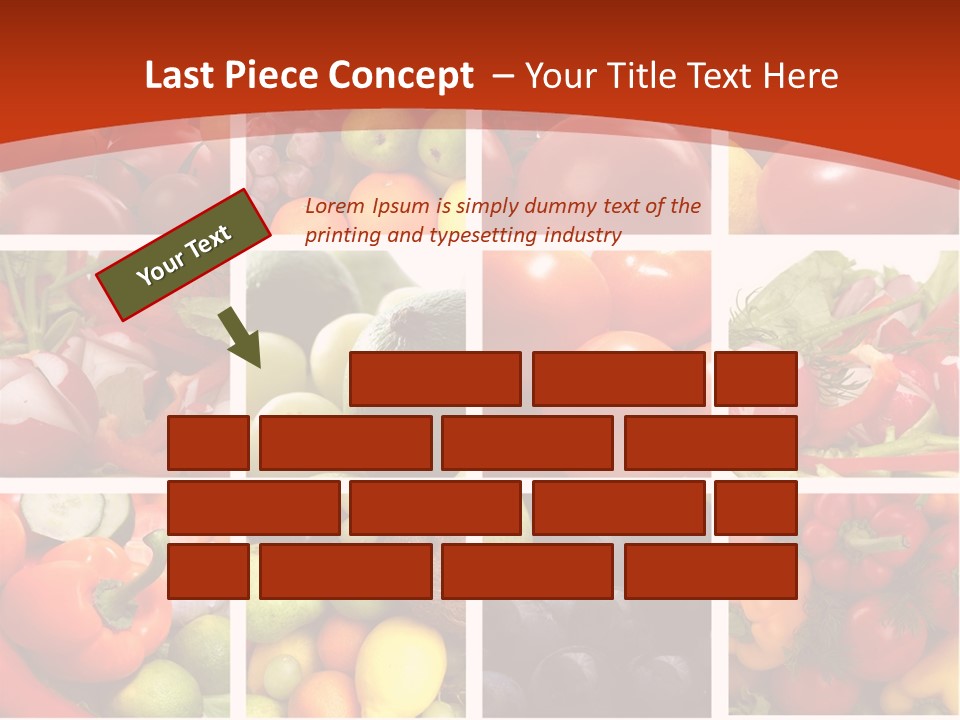 Framework Tomato Green PowerPoint Template