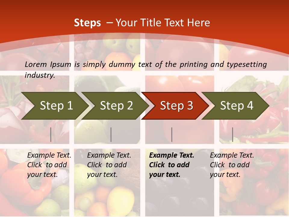Framework Tomato Green PowerPoint Template