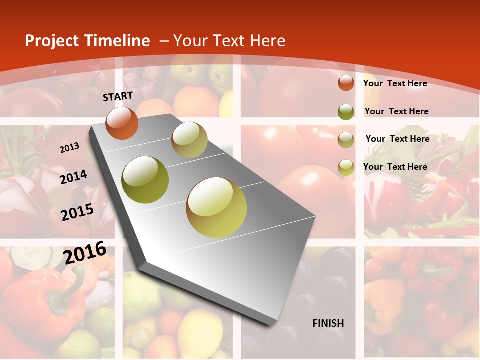 Framework Tomato Green PowerPoint Template