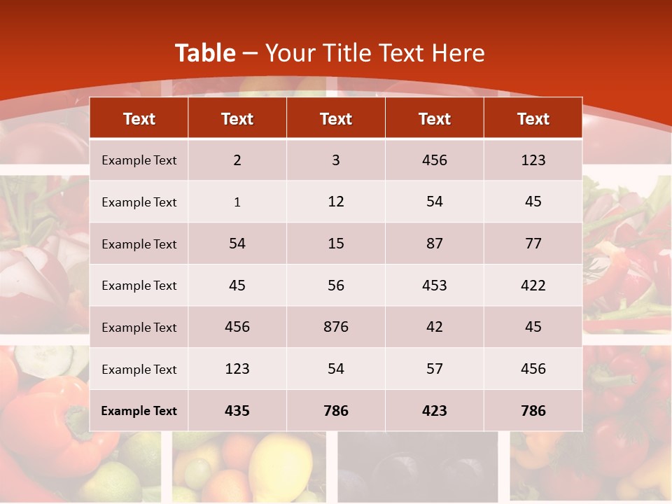 Framework Tomato Green PowerPoint Template