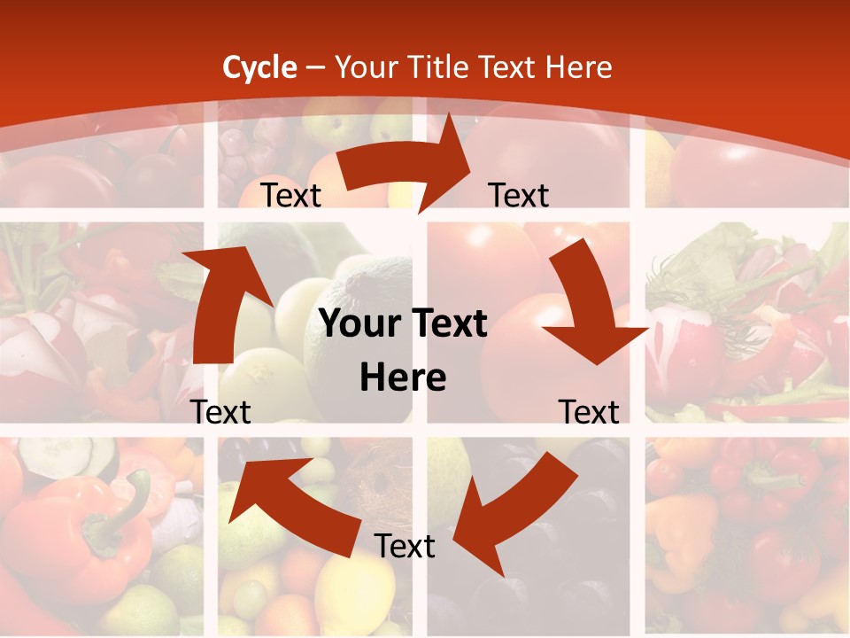 Framework Tomato Green PowerPoint Template