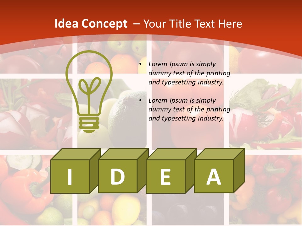 Framework Tomato Green PowerPoint Template