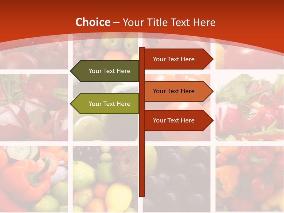 Framework Tomato Green PowerPoint Template