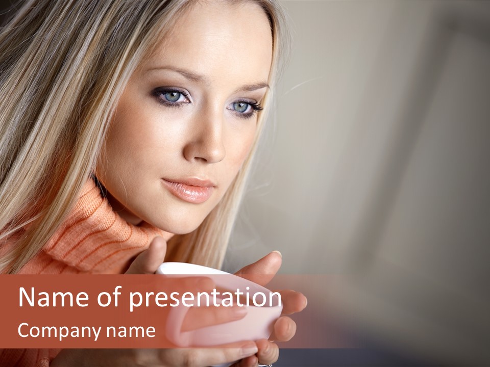 Enjoyment Person Horizontal PowerPoint Template