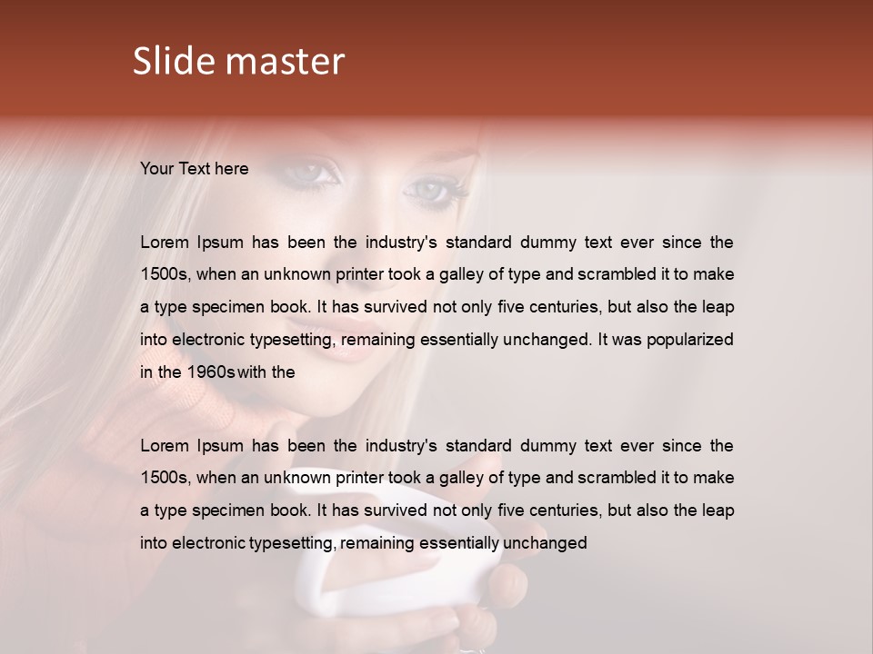 Enjoyment Person Horizontal PowerPoint Template