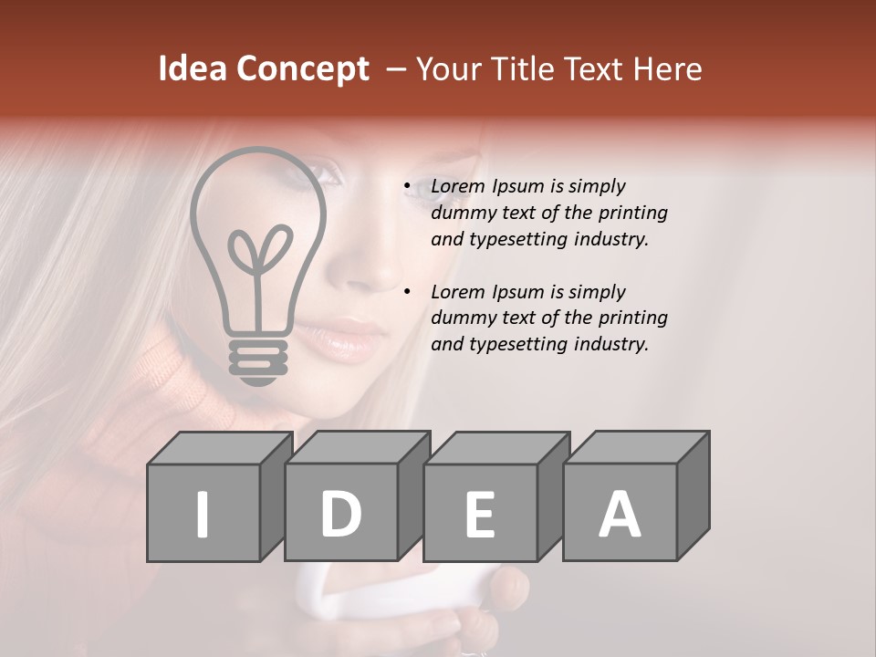 Enjoyment Person Horizontal PowerPoint Template