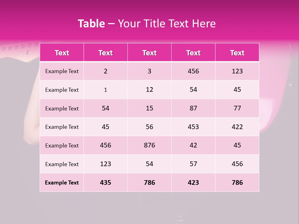 Pretty Beauty Gorgeous PowerPoint Template