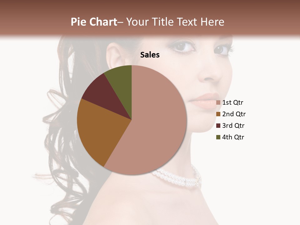 Girl Closeup Curly PowerPoint Template