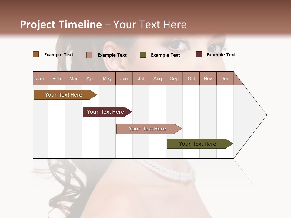 Girl Closeup Curly PowerPoint Template