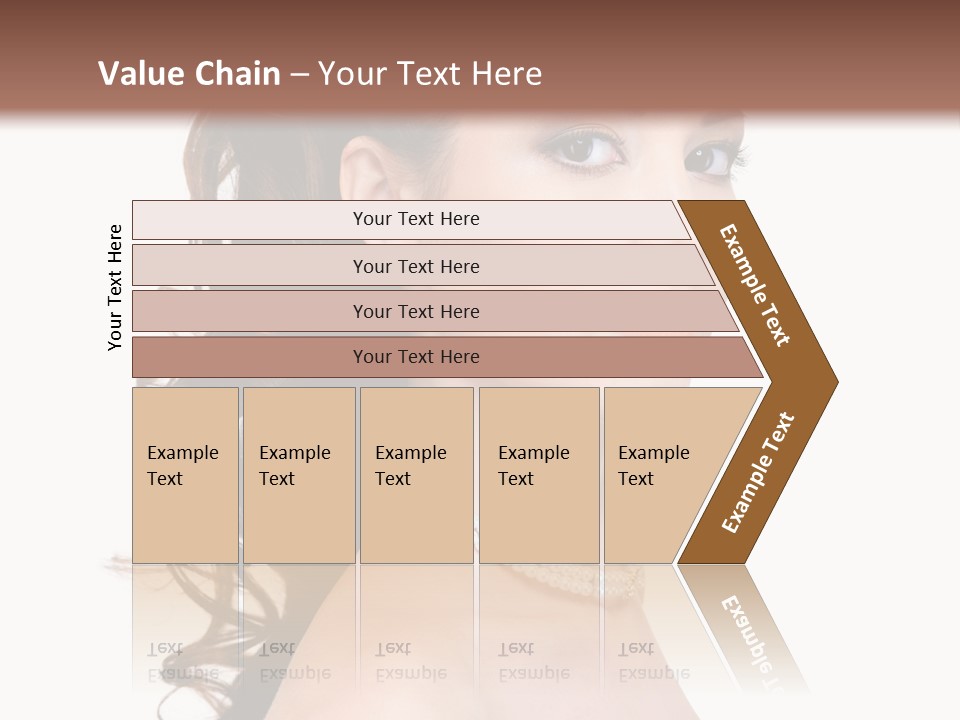 Girl Closeup Curly PowerPoint Template