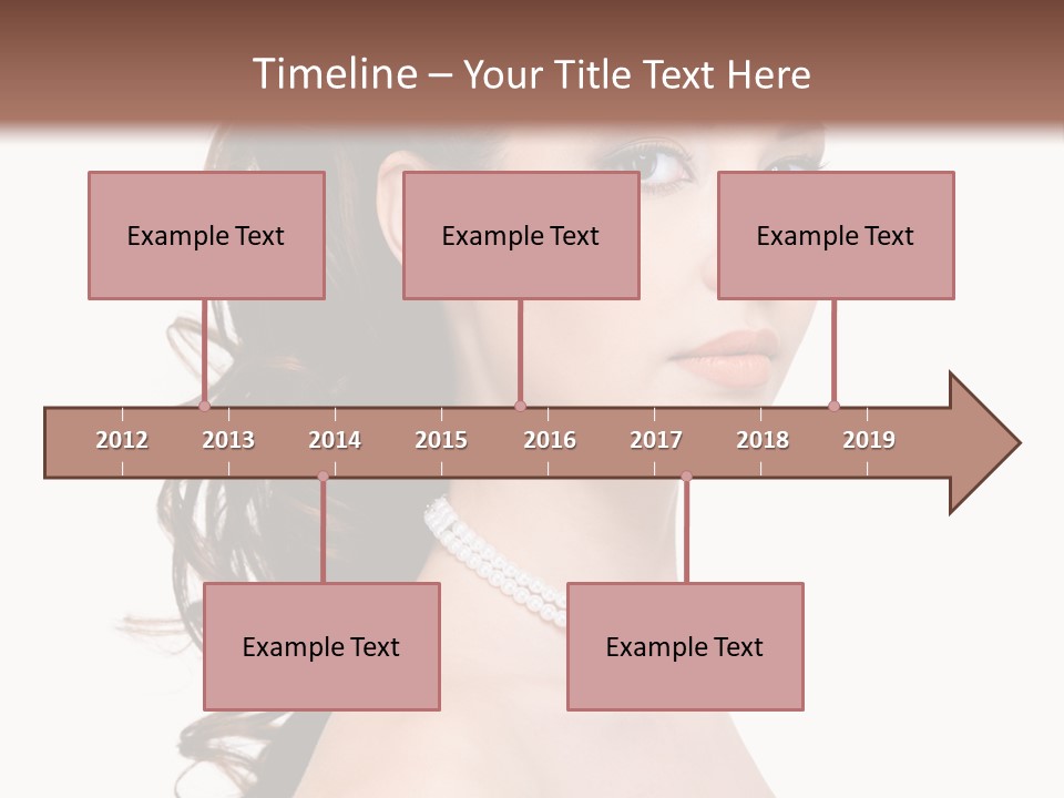 Girl Closeup Curly PowerPoint Template