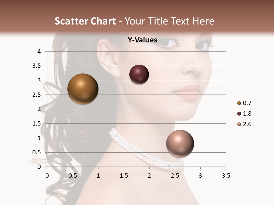 Girl Closeup Curly PowerPoint Template