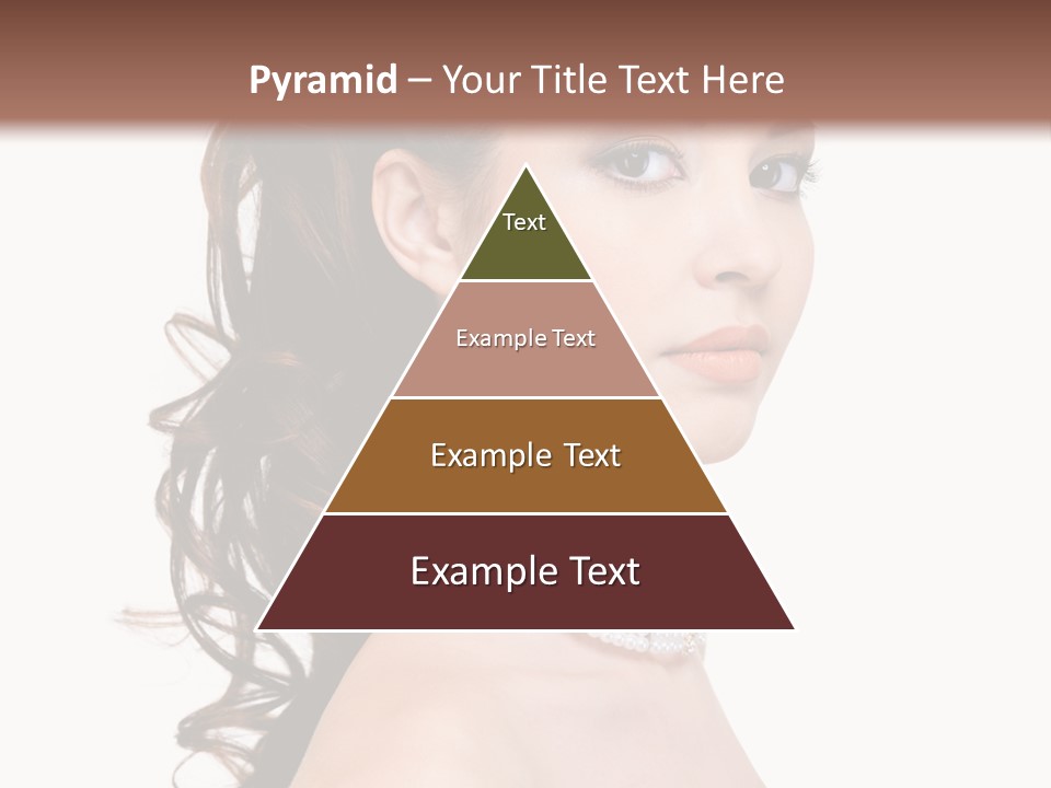 Girl Closeup Curly PowerPoint Template