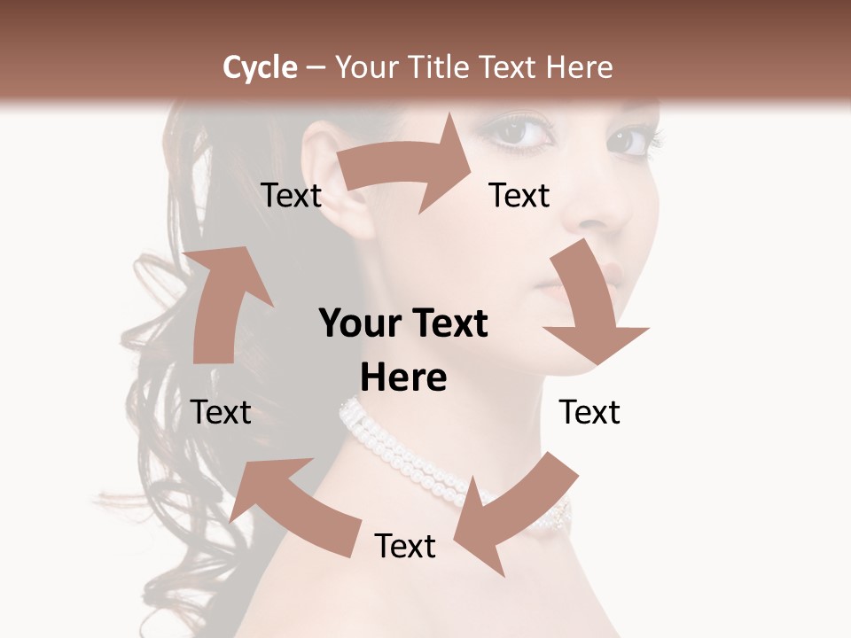 Girl Closeup Curly PowerPoint Template