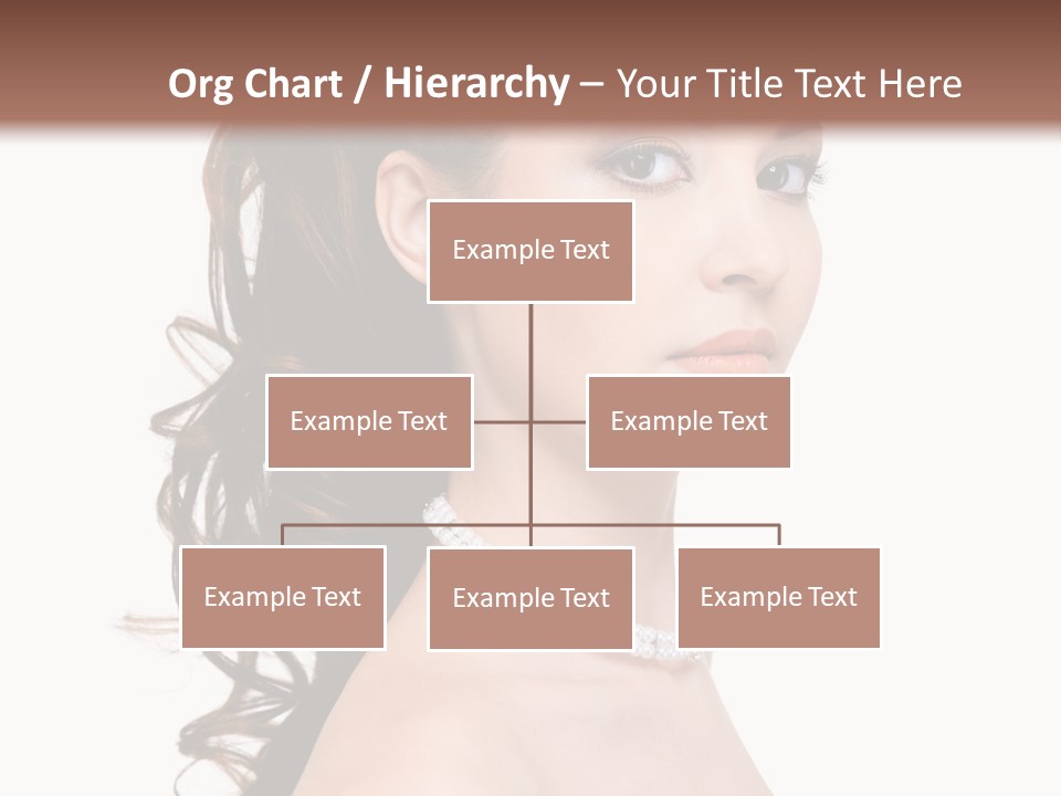 Girl Closeup Curly PowerPoint Template