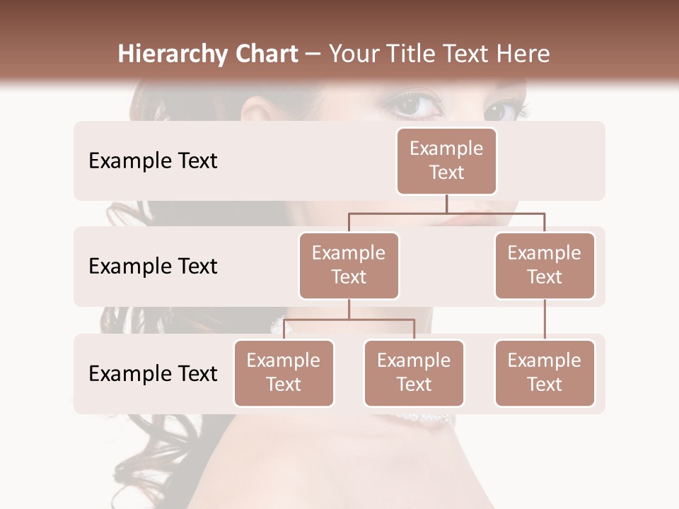 Girl Closeup Curly PowerPoint Template