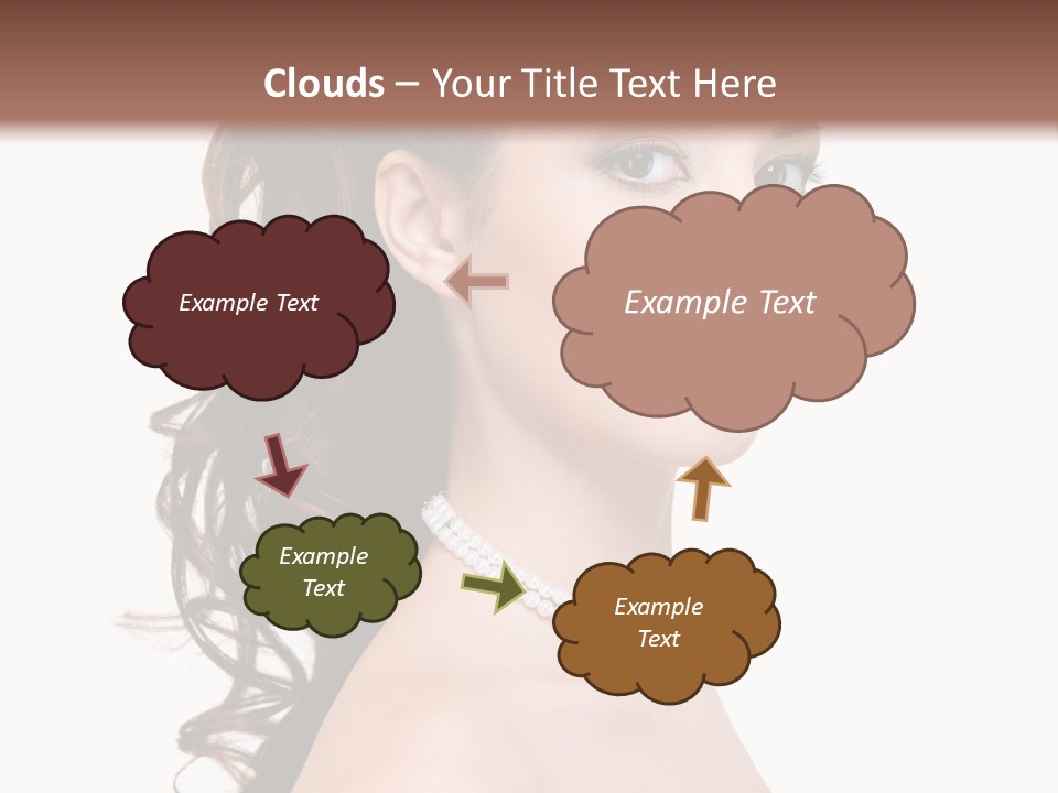 Girl Closeup Curly PowerPoint Template