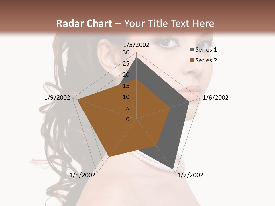 Girl Closeup Curly PowerPoint Template