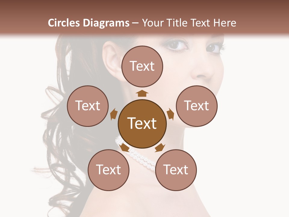 Girl Closeup Curly PowerPoint Template