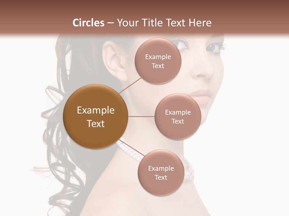 Girl Closeup Curly PowerPoint Template