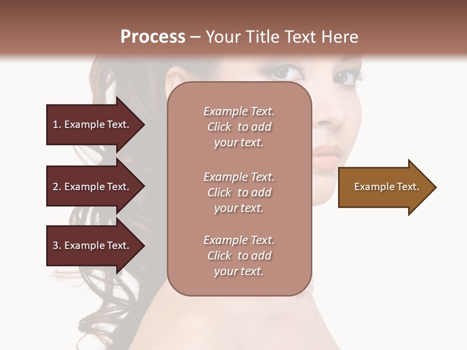 Girl Closeup Curly PowerPoint Template