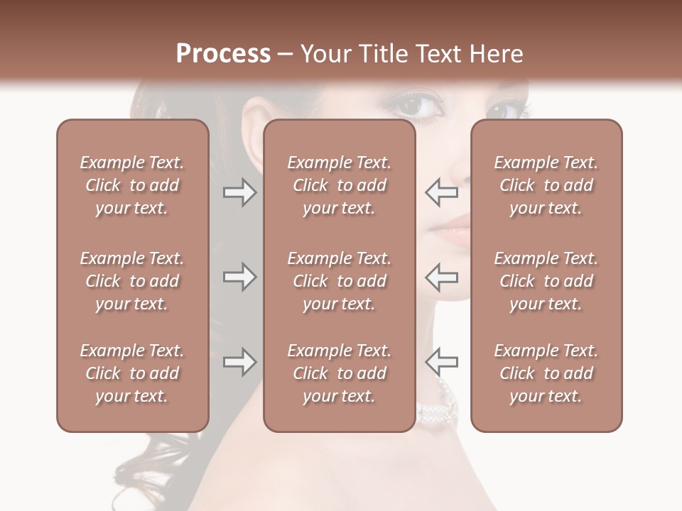 Girl Closeup Curly PowerPoint Template