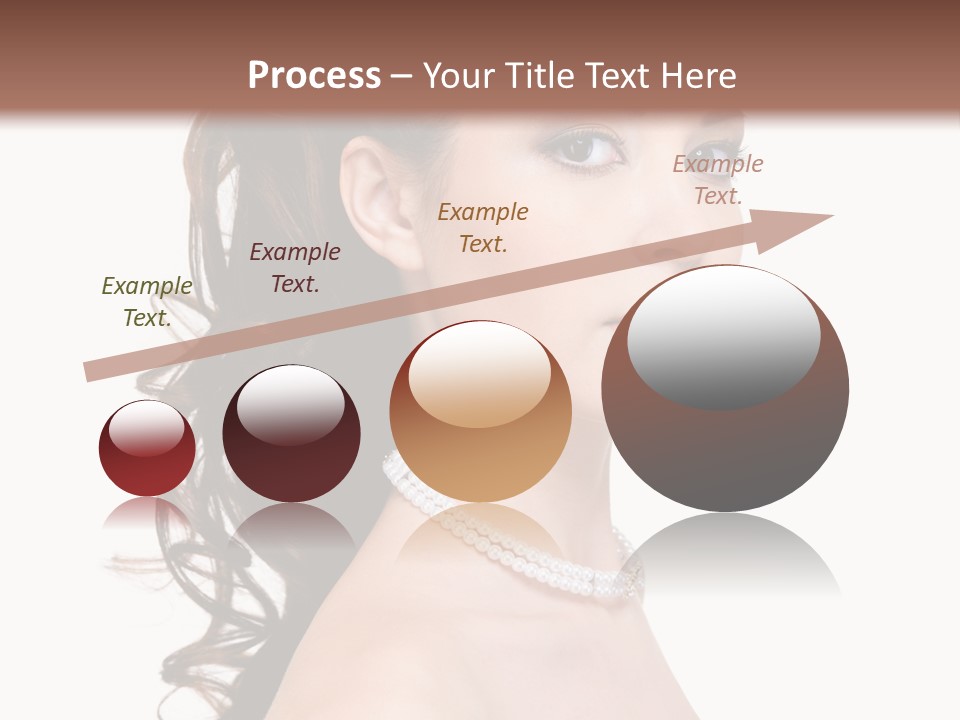 Girl Closeup Curly PowerPoint Template