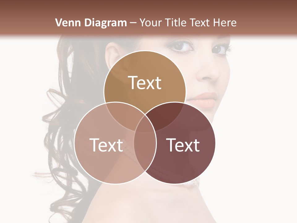 Girl Closeup Curly PowerPoint Template