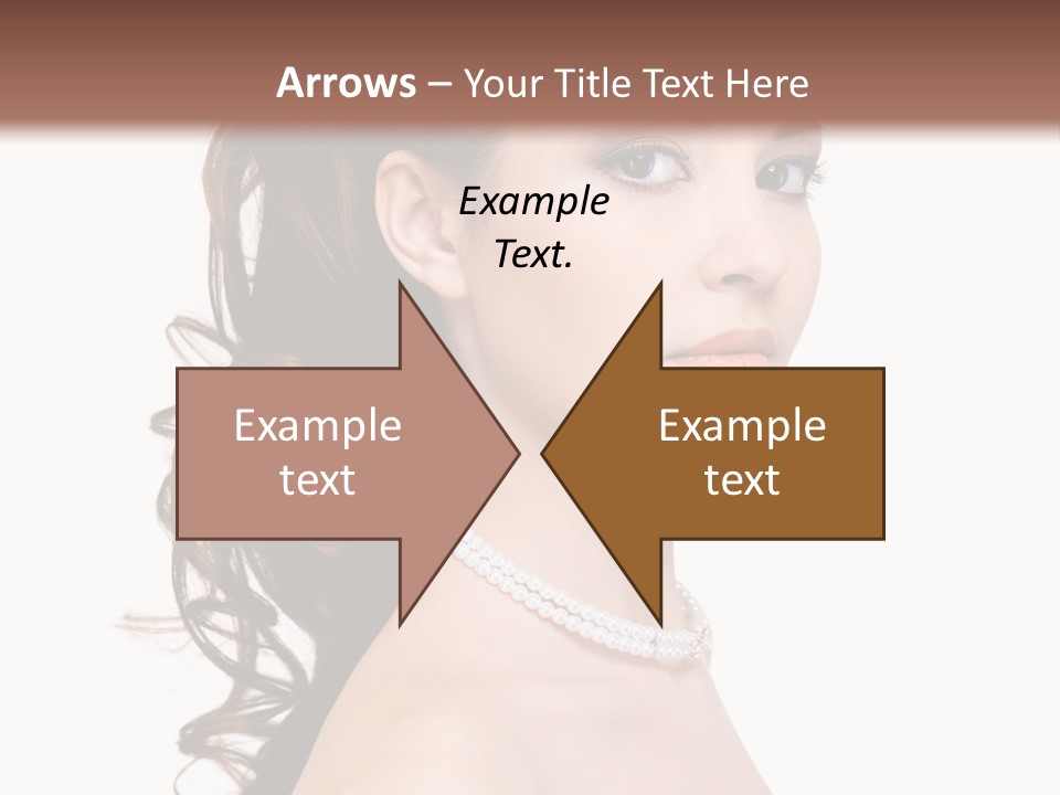 Girl Closeup Curly PowerPoint Template