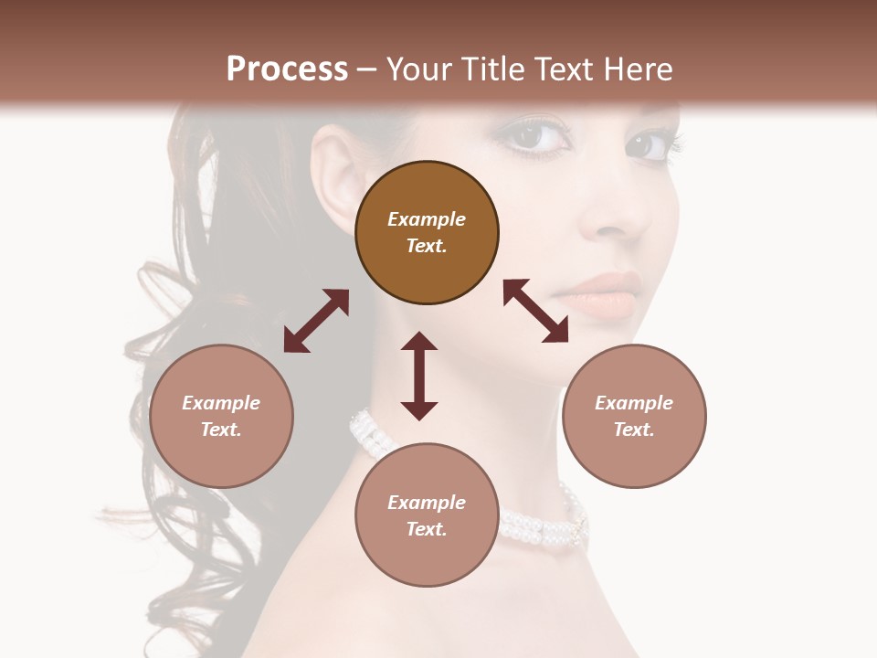 Girl Closeup Curly PowerPoint Template