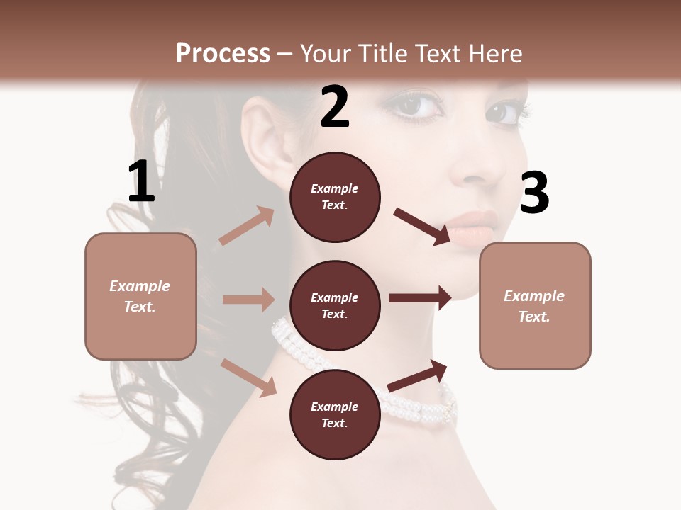 Girl Closeup Curly PowerPoint Template