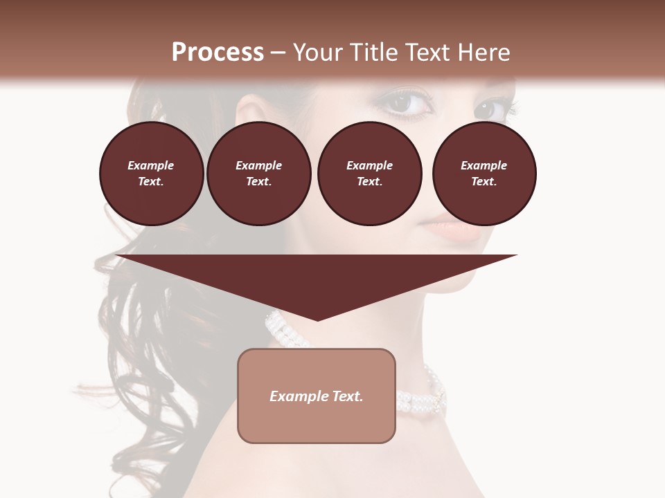 Girl Closeup Curly PowerPoint Template