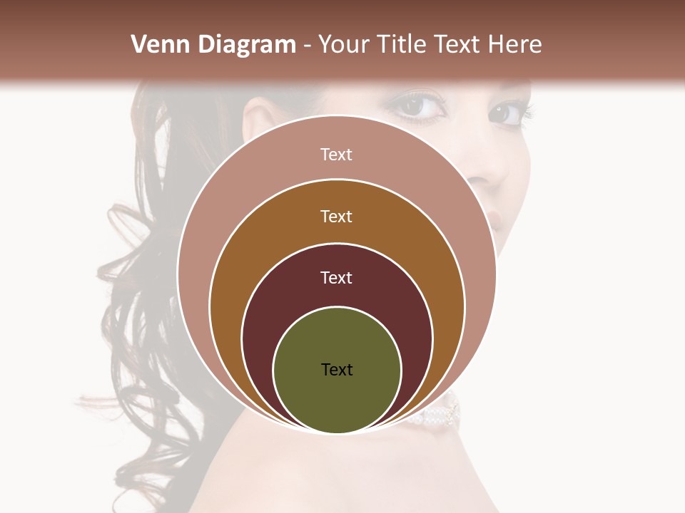 Girl Closeup Curly PowerPoint Template